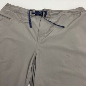 Orvis Mens 36 Gray Trout Bum Hiking Fishing Shorts FLAW Stretch Nylon Cargo
